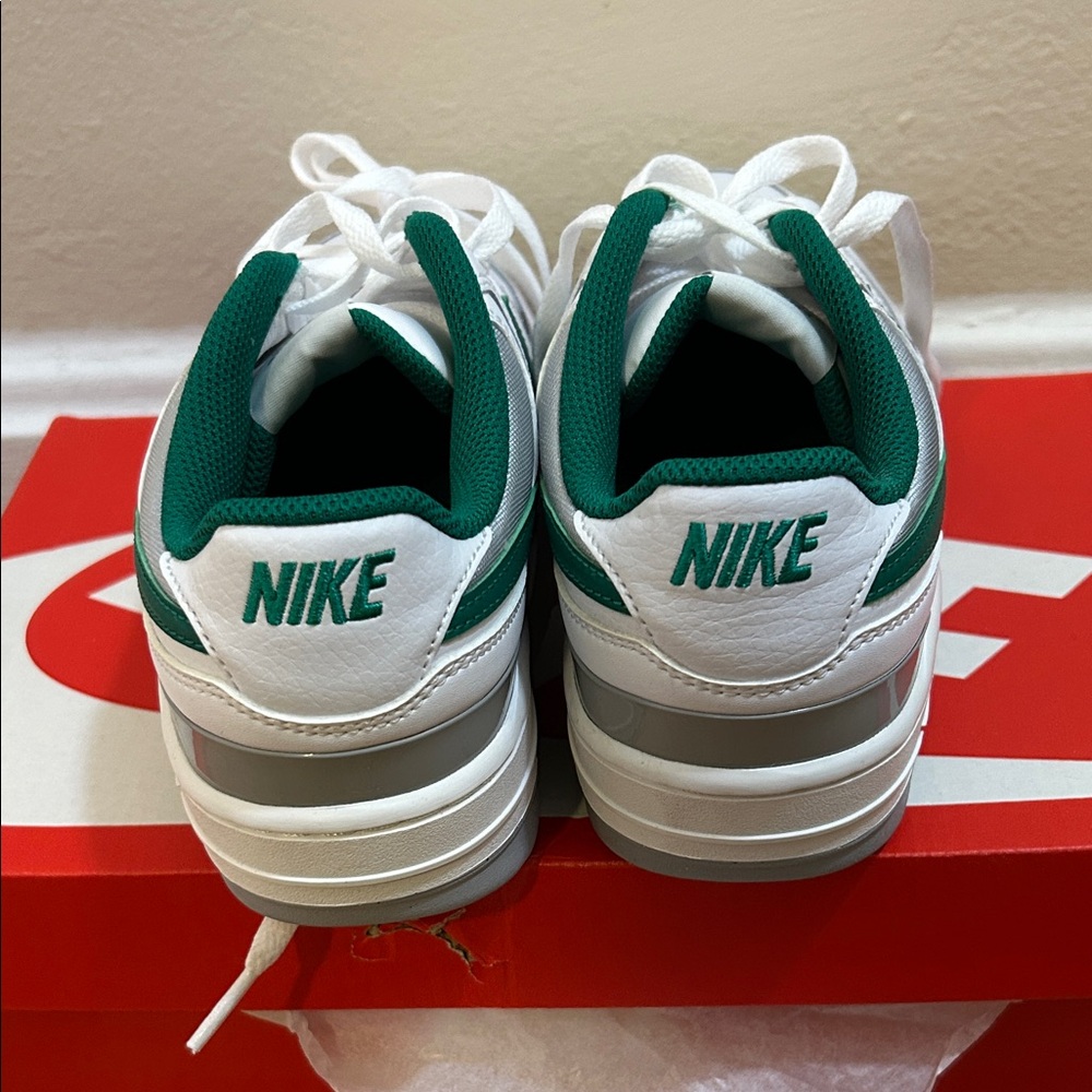 Nike Gamma Force White and Green Low-Top Sneakers - Picture 8 of 9